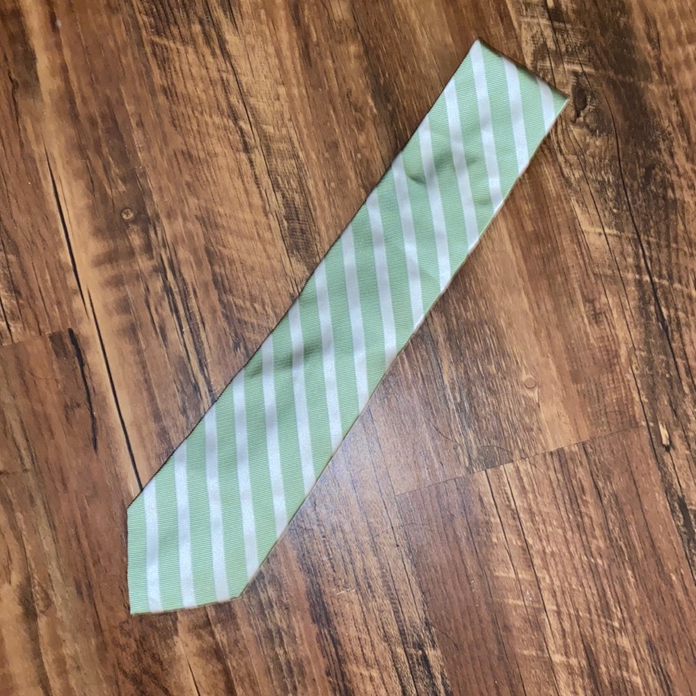 Merona Green & White Tie